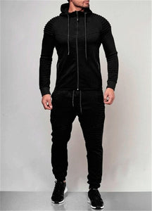 Hirigin 2 piezas otoño Running chándal hombres sudadera conjunto deportivo gimnasio ropa hombres deporte traje de entrenamiento ropa deportiva
