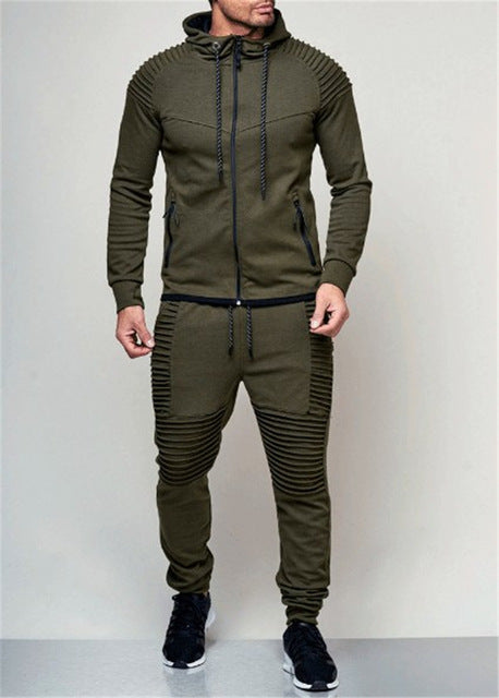 Hirigin 2 piezas otoño Running chándal hombres sudadera conjunto deportivo gimnasio ropa hombres deporte traje de entrenamiento ropa deportiva